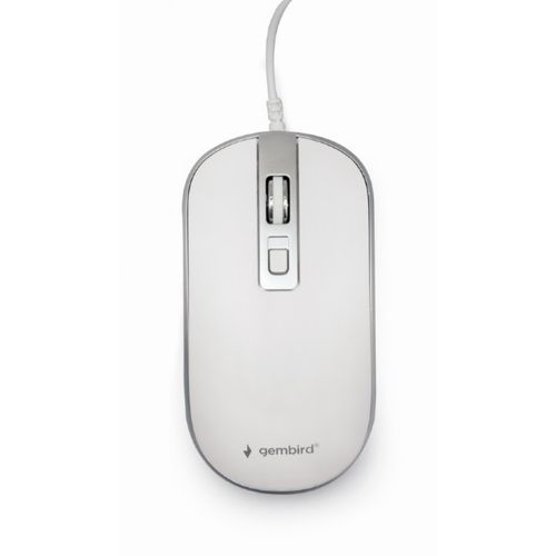 MUS-4B-06-WS Gembird Opticki mis 800-1200Dpi 4-button 99mm white/silver USB slika 2