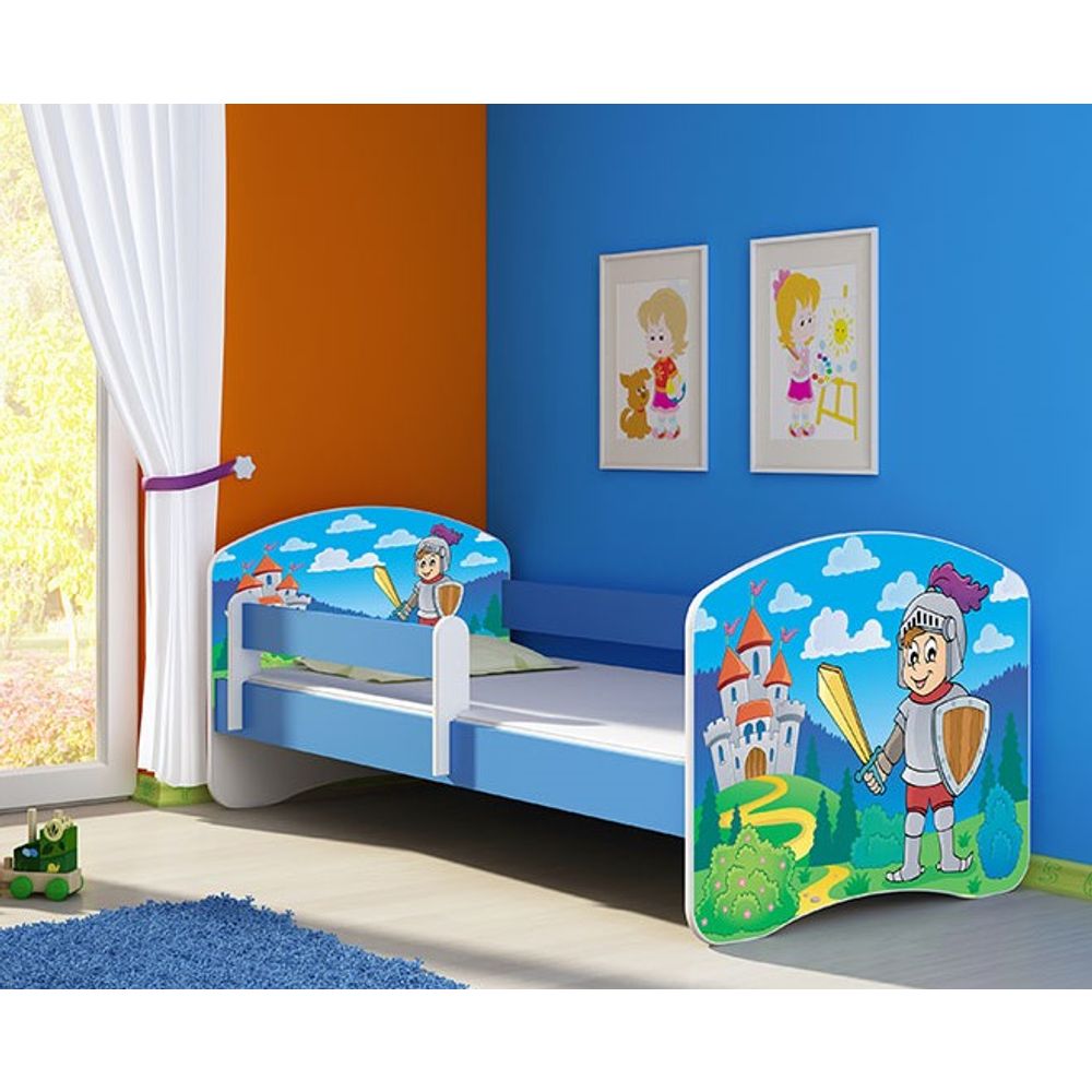 ACMA Dječiji krevet Acma II Blue - 140x70cm - Dezen 32 slika 1