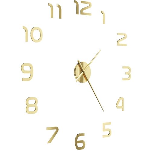 3D zidni sat moderni dizajn 100 cm XXL zlatni slika 13