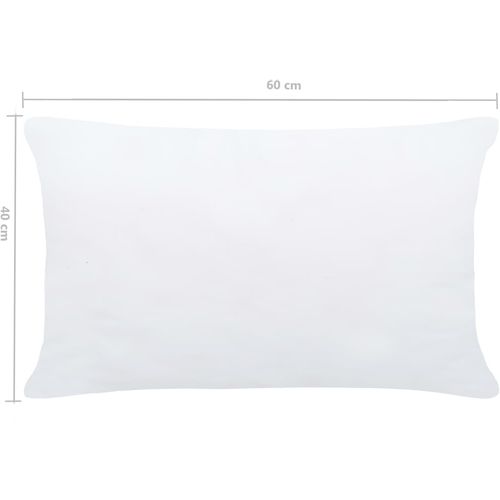Punjenja za jastuke 2 kom 60 x 40 cm bijela slika 6