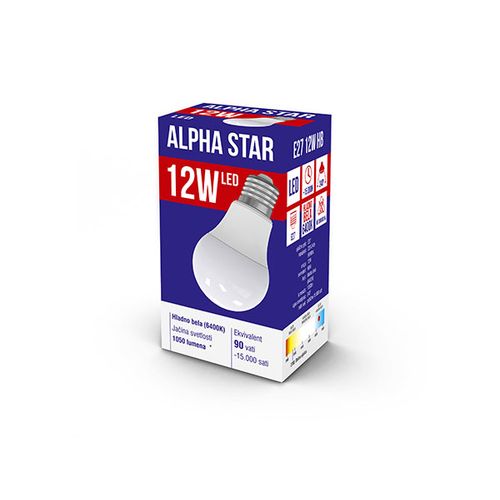 Alpha Star E27 12W HB LED Sijalica 6400K,220V,1050Lm,Hladno Bela slika 1