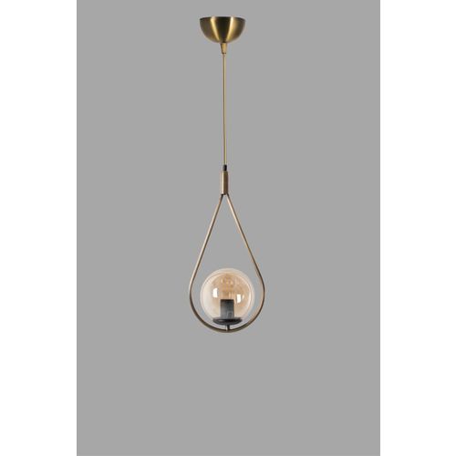 Damla Tekli Bal Camlı Eskitme Sarkıt WhiteCopper Chandelier slika 2