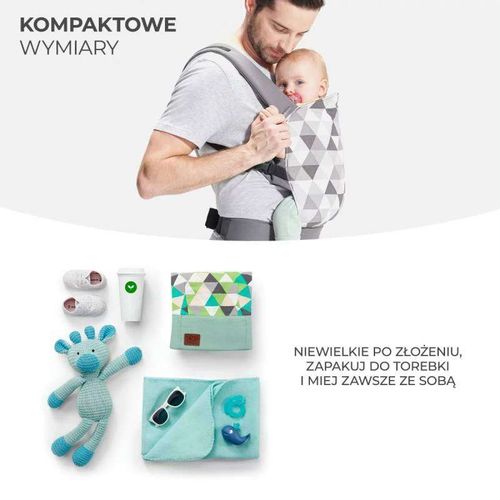 Kinderkraft Nosiljka Za Bebu Nino Confetti Denim slika 6