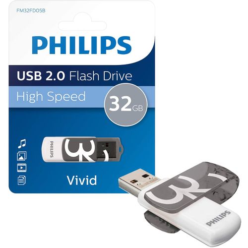 Philips USB  memorija 2.0 32GB Vivid Edition Grey slika 3