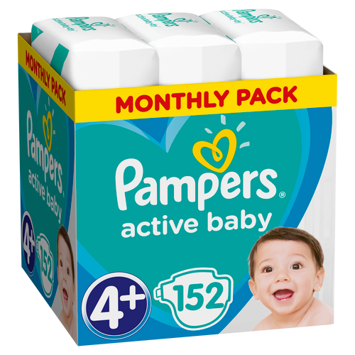 Pampers Active Baby - XXL Mjesečno Pakiranje Pelena slika 4