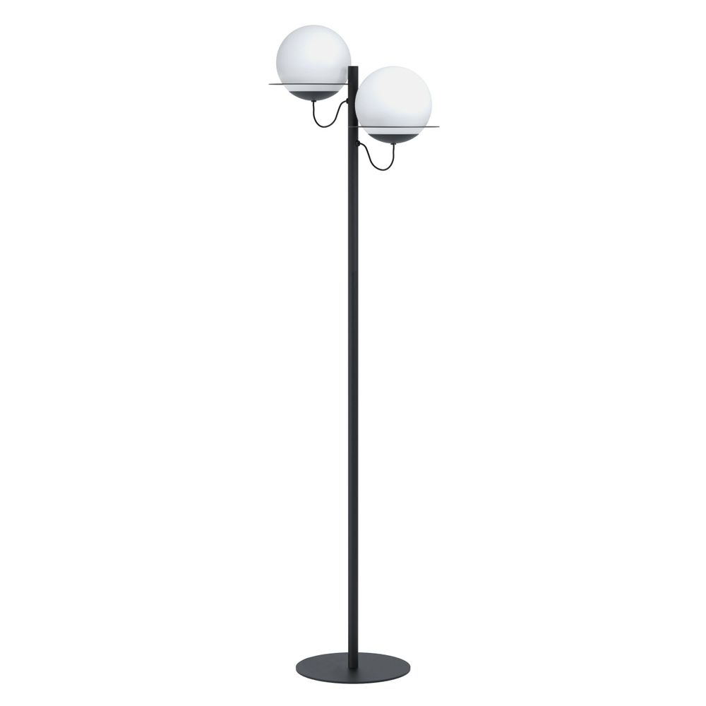 Eglo podna lampa sabalete e27 2x40w crno/bijelo v:1555mm slika 1