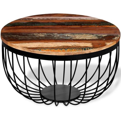 Stolić za kavu od masivnog obnovljenog drva slika 17