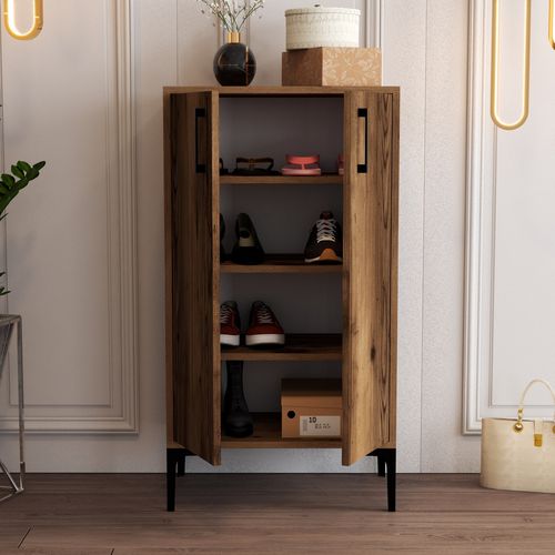 Prag - Walnut Walnut Shoe Cabinet slika 3