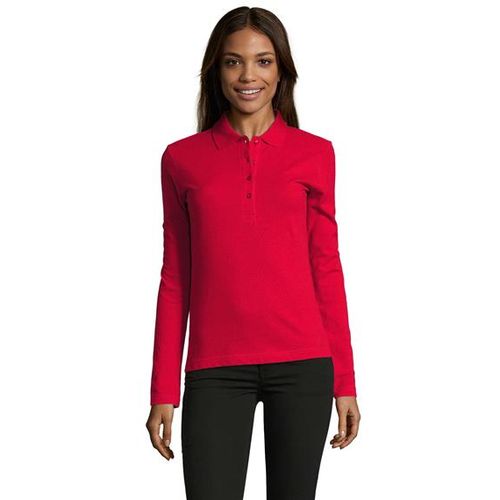 PODIUM ženska polo majica sa dugim rukavima - Crvena, M  slika 1