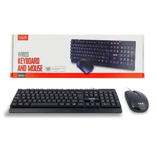 HAVIT Žičana Tipkovnica i Optički Miš Set HV-KB272CM slika 3