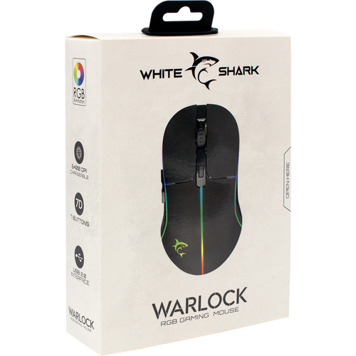 White Shark miš GM-5010 WARLOCK crni RGB / 6400 dpi slika 18