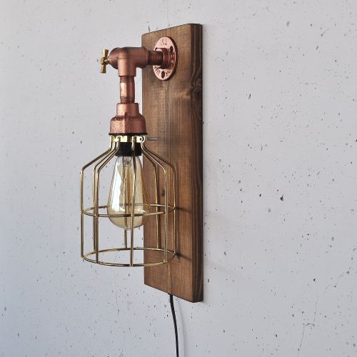 Pp168 Wooden
Rose Gold Wall Lamp slika 10