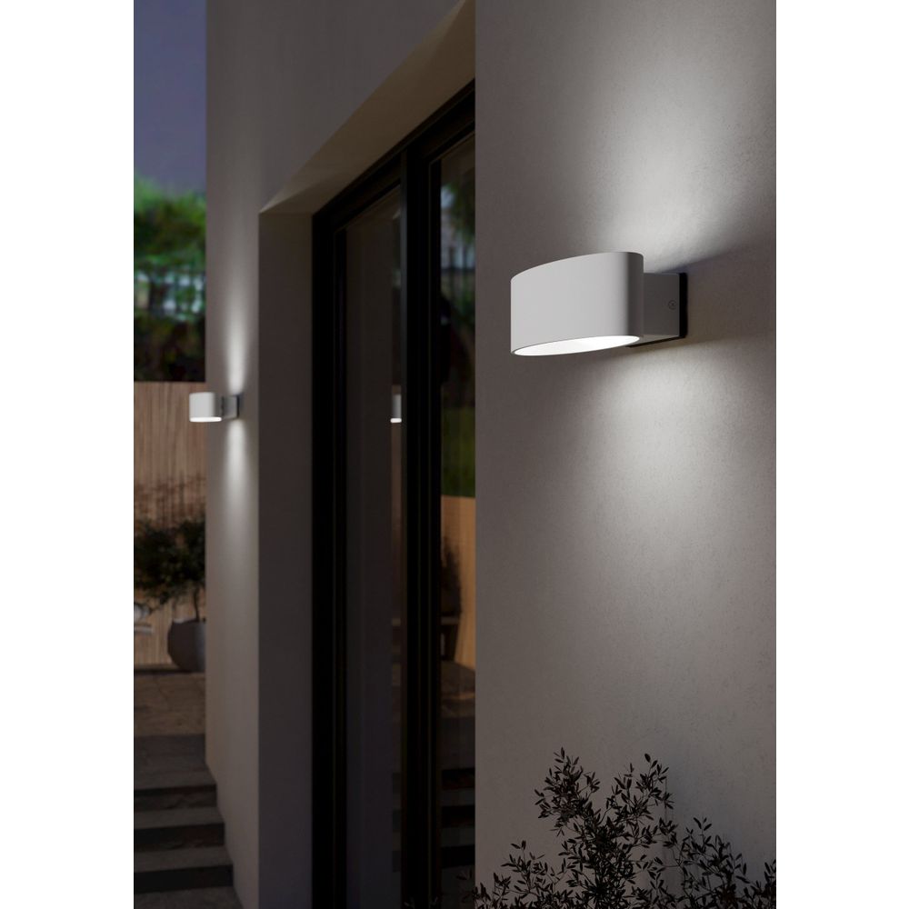 Eglo zidna rasvjeta chinoa led 10w 3000k 1300lm bijelo/prozirno v:75mm slika 2