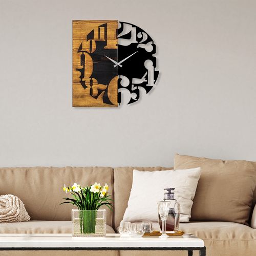 Wallity Ukrasni drveni zidni sat, Wooden Clock 3 slika 3