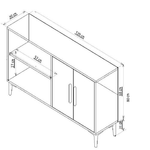 Ahart - Sapphire Oak, Gold Sapphire Oak
Gold Console slika 5