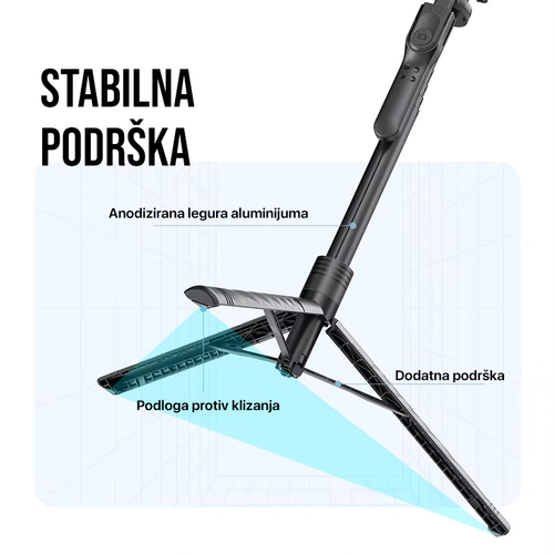 Selfie stick K28p + tripod slika 5