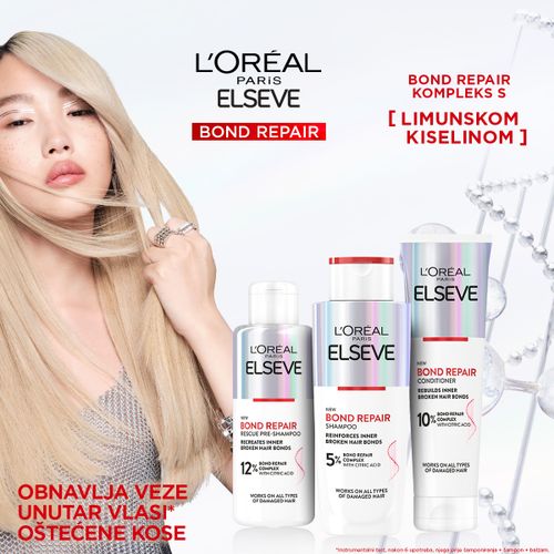  L'Oreal Paris Elseve Bond Repair Shampoo regenerirajući šampon za oštećenu kosu slika 10