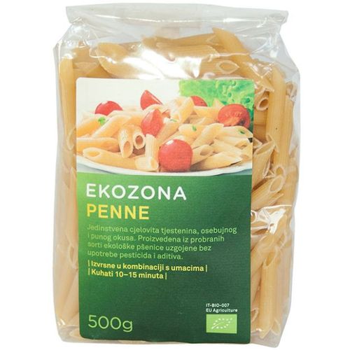 Ekozona tjestenina durum penne 500g slika 1