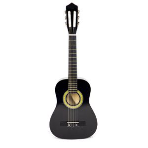 Ecotoys drvena gitara sa 6 žica crna