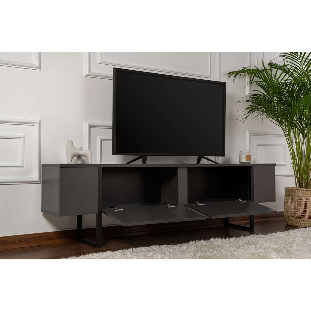 TV Stalak Serenity - Anthracit i Crna slika 3