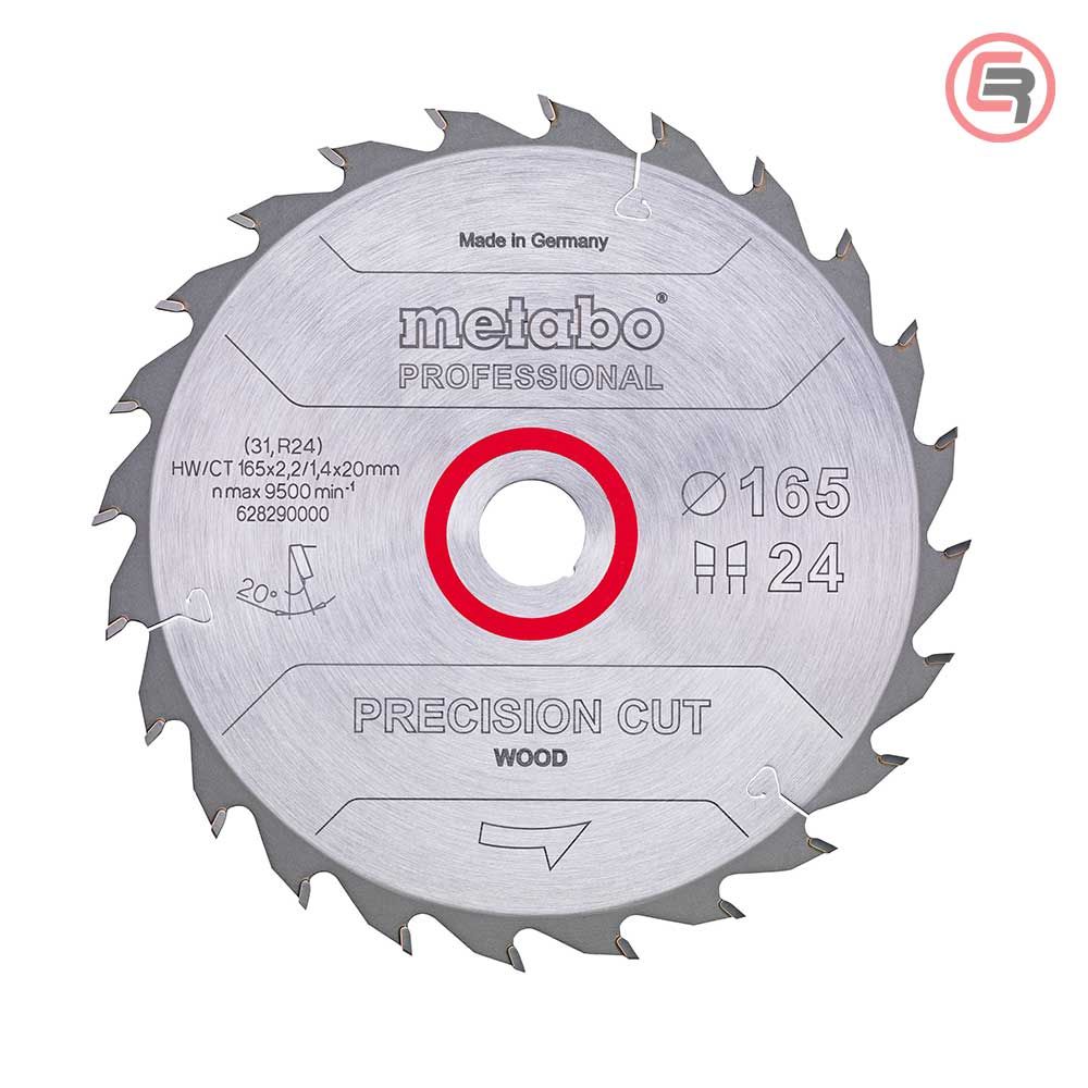Metabo List Kružne Pile 165 x 2,2 / 1,4 x 20 / Z = 24 Precision Cut Wood Professional – 628290000 slika 1