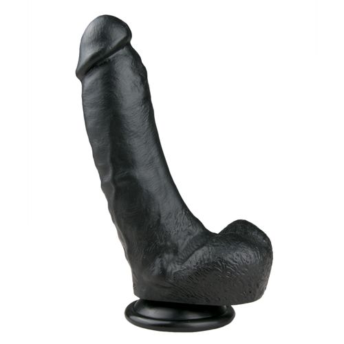 Realističan dildo - 20 cm, crni slika 2