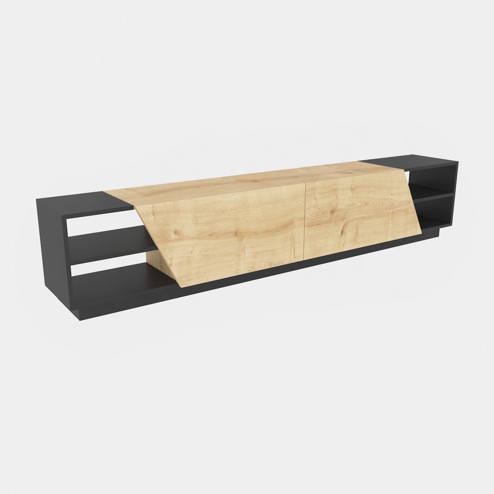 TV Stalak Rhodes - Antracit, Hrast Antracit slika 4