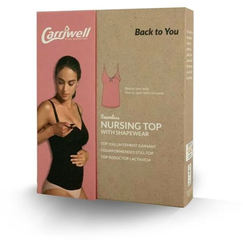 Carriwell Potkošulja za dojenje, bez šavova - crna XL slika 11
