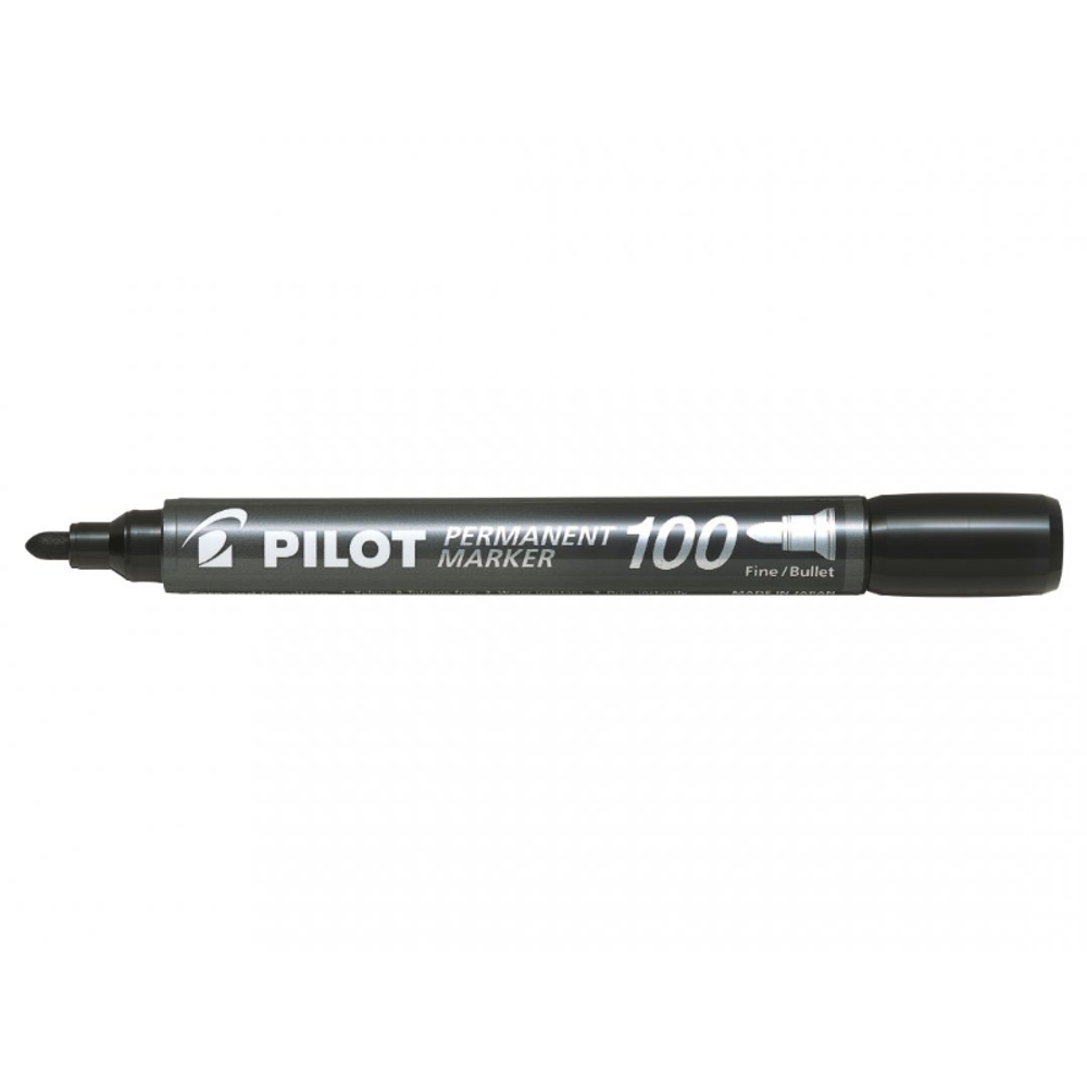 MARKER PILOT PERMANENT 100 OKRUGLI VRH CRNI slika 1