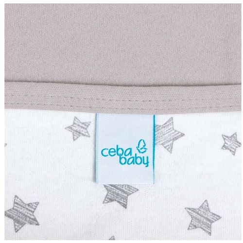 Ceba Baby pokrivač dječji(90x100) Light grey + Grey Stars slika 2