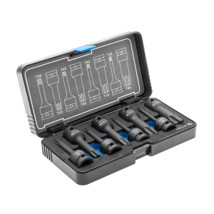 Högert  Set nasadnih ključeva 1/2" Torx T30-T80, udarni dugi, CrMo, 8-dijelni