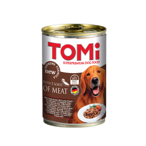 Tomi Hrana za pse konzerva 5 vrsta mesa 1200g