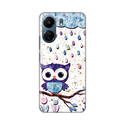 Torbica Silikonska Print Skin za Xiaomi Redmi 13C Owl slika 1