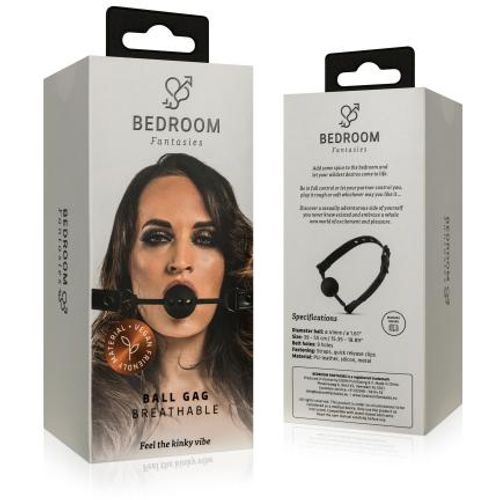 Breathable Silicone Ball Gag - Black slika 4