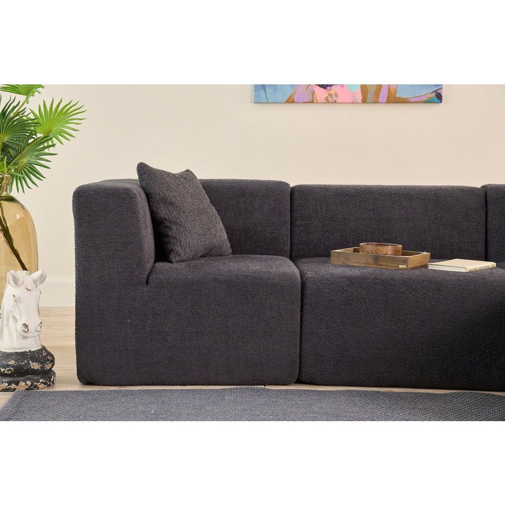 Ugaona Sofa Raks - boja: antracit slika 6