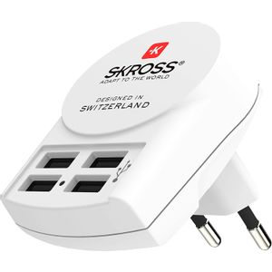 Skross adapter EU plug + 4x USB-A