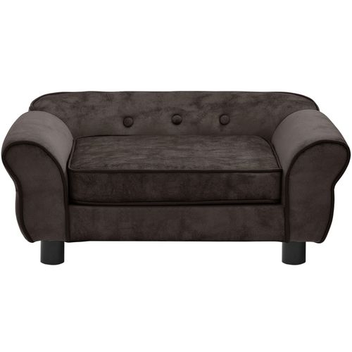 Sofa za pse smeđa 72 x 45 x 30 cm plišana slika 29