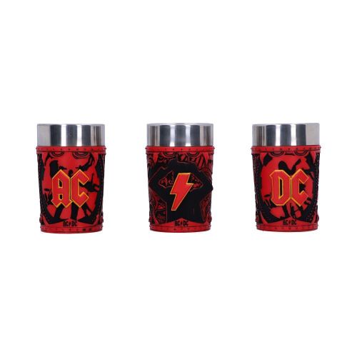 NEMESIS NOW ACDC LOGO SHOT GLASS SET (SET OF 3) 8.7CM slika 1