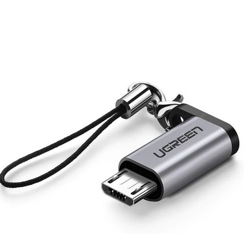 Adapter UGREEN, Micro USB (M) na USB-C (Ž), sivi slika 1