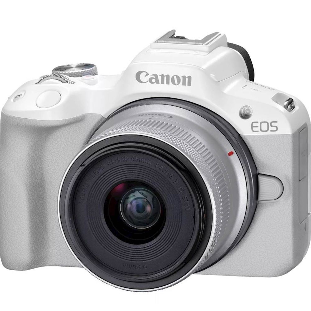 Fotoaparat CANON R50 + RFS18-45 WH slika 1