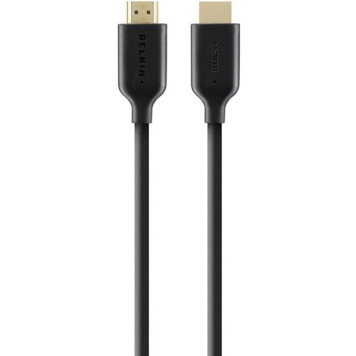 Belkin HDMI priključni kabel HDMI A utikač, HDMI A utikač 2.00 m crna F3Y021bt2M audio povratni kanal (arc), pozlaćeni kontakti, Ultra HD (4K) HDMI HDMI kabel slika 1