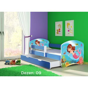 Deciji krevet ACMA II 180x80 F + dusek 6 cm BLUE9