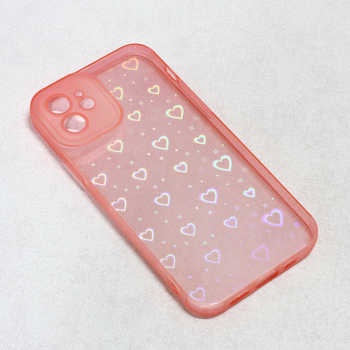 Maska Heart Color IMD za iPhone 12 6.1 roze slika 1