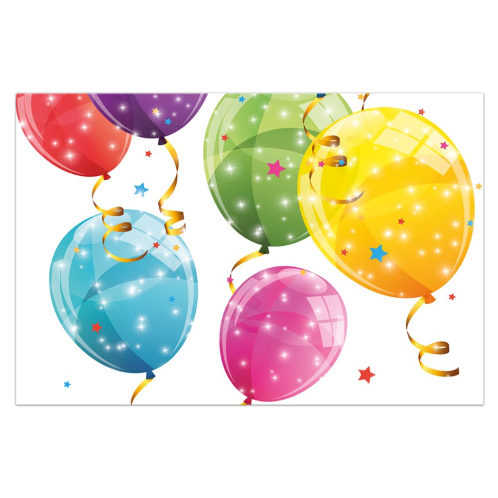 88151 PVC Stolnjak Sparkling Balloons 120x180cm slika 3