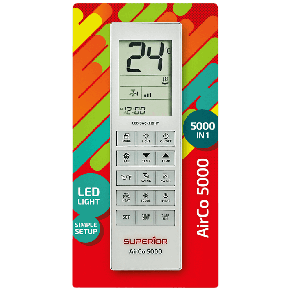 Superior Daljinski upravljač za klime, 5000 kodova, univerzalni - RC AirCo 5000in1 slika 2