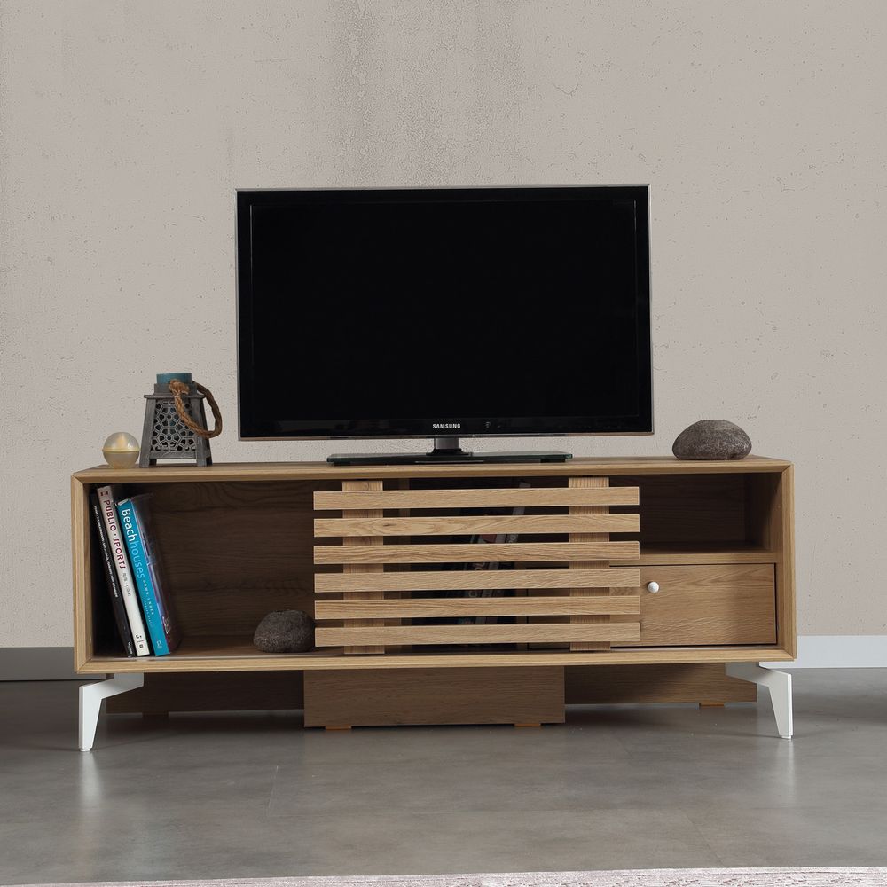 TV Stalak Lulu 125 u Boji Hrasta slika 2