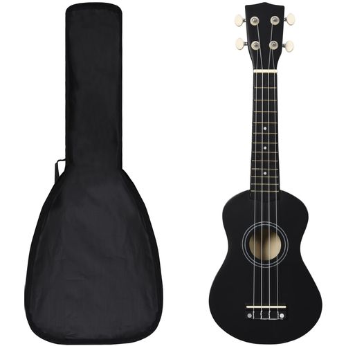 Set dječjeg ukulelea Soprano s torbom crni 21 " slika 26