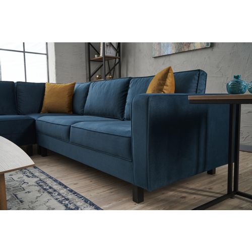 Atelier Del Sofa Kale Velvet - Ugao sofa u boji zelenog ulja slika 4