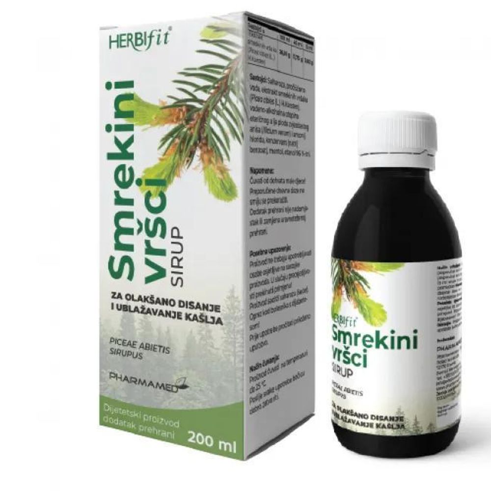 Herbifit Sirup smrekini vršci 200 ml slika 1