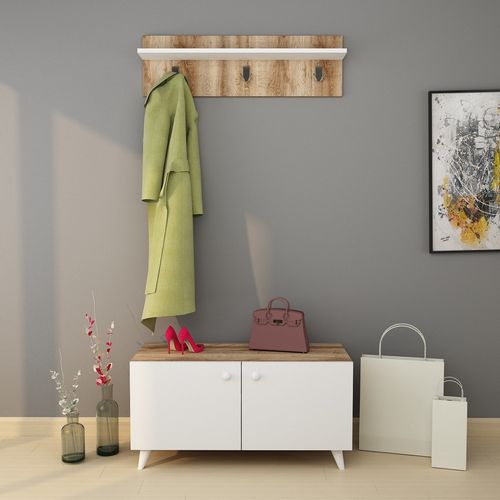 Gizem - L1310 Oak
White Hall Stand slika 1